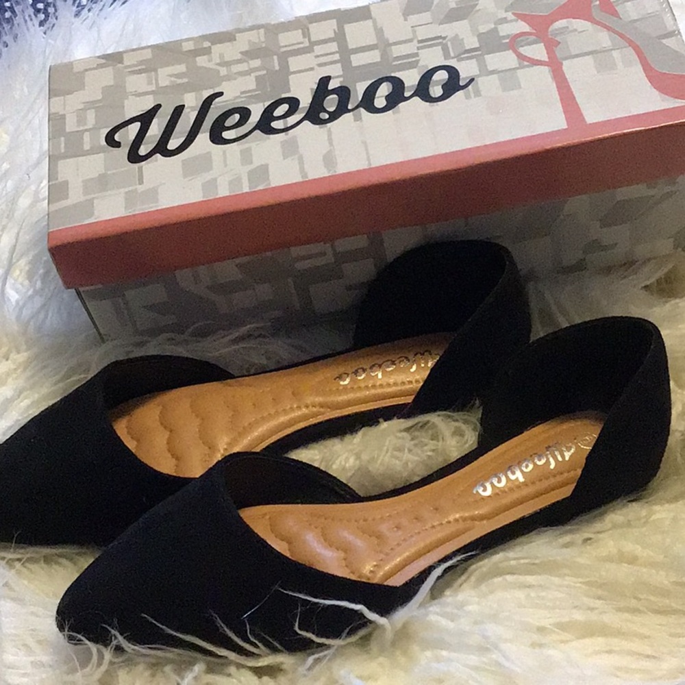 Black flats never worn